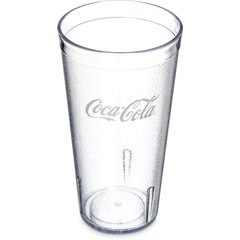 52203550A Coca-Cola® Stackable™ SAN Plastic Tumbler 20 oz - Coke - Clear