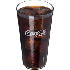 52203550A Coca-Cola® Stackable™ SAN Plastic Tumbler 20 oz - Coke - Clear