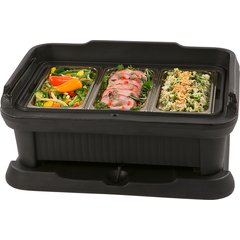 XT140003 Cateraide™ Slide 'N Seal™ Top Loader 4" - Black