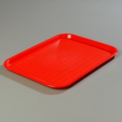 CT101405 Cafe® Fast Food Cafeteria Tray 10" x 14" - Red