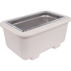 CM104502 Coldmaster® 6" Deep Third-Size Coldpan 7.25 qt - White