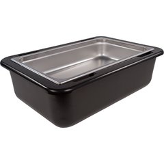 CM104203 Coldmaster® 6" Deep Full-Size Coldpan 20 qt - Black