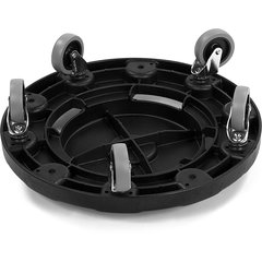 3691103 Bronco™ Round Waste Container Trash Can Dolly 20, 32, 44 and 55 Gallon - Black