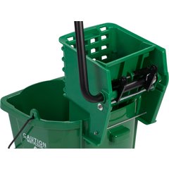 3690409 Commercial Mop Bucket with Side-Press Wringer 35 Quart - Green
