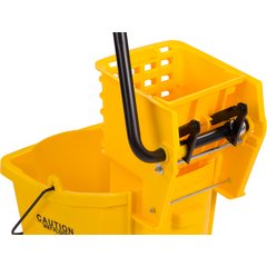 3690804 Commercial Mop Bucket with Side-Press Wringer 26 Quart - Yellow