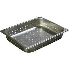 607122P DuraPan™ Light Gauge Stainless Steel Perforated Steam Table Hotel Pan 1/2 Size, 2.5" Deep