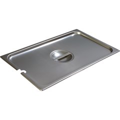 607000CS DuraPan™ Stainless Steel Hotel Pan Slotted Handled Cover Full-Size
