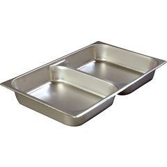 607002D DuraPan™ Stainless Steel Divided Steam Table Hotel Pan Full-Size, 2.5" Deep
