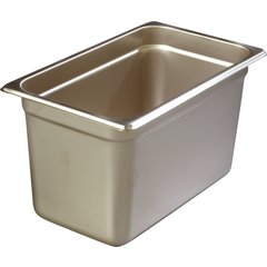 607146 DuraPan™ Light Gauge Stainless Steel Steam Table Hotel Pan 1/4 Size, 6" Deep