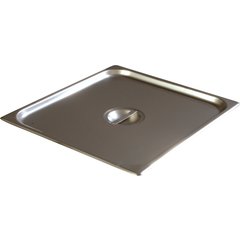 607230C DuraPan™ Stainless Steel Steam Table Hotel Pan Handled Cover 2/3 Size