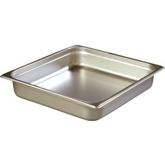 607232 DuraPan™ Light Gauge Stainless Steel Steam Table Hotel Pan 2/3 Size, 2.5" Deep