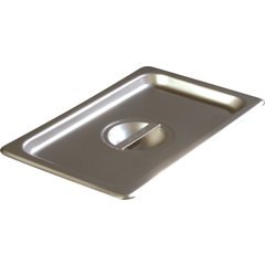 607140C DuraPan™ Stainless Steel Steam Table Hotel Pan Handled Cover 1/4 Size
