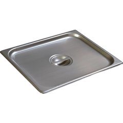 607120C DuraPan™ Stainless Steel Steam Table Hotel Pan Handled Cover 1/2 Size