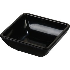 086003 Melamine Square Ramekin 2 oz - Black