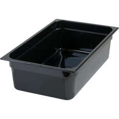 10402B03 StorPlus™ High Heat Food Pan Full-Size, 6" Deep - Black