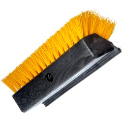 4042100 10" Hi-Lo Floor Scrub Brush with Squeegee 10" - Black