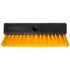4042100 10" Hi-Lo Floor Scrub Brush with Squeegee 10" - Black