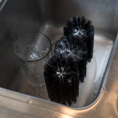 4046103 Sparta® Triple Glass Washer 8" - Black