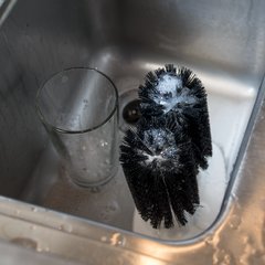 4046003 Sparta® Twin Glass Washer 8" - Black