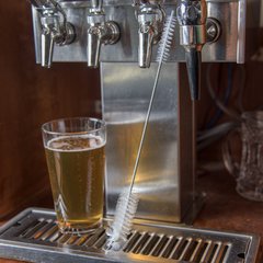 4015400 Spectrum® All Purpose Tube Brush 12" Long with 1" & 1.5" D - White