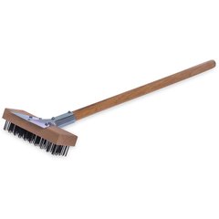36372500 Oven Grill Brush & Scraper with Handle 30" - Natural