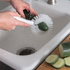 4016402 Sparta® Vegetable Brush with Stiff Polyester Bristles 8.75" - White