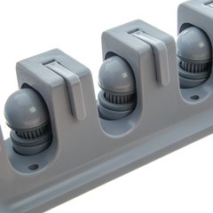 4073700 Roll 'N Grip™ 16.5" Roll ’N Grip Plus Broom & Brush Holder 16.5" - Gray