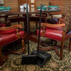 36141503 Duo-Pan™ Upright Dust Pan & Broom 36" - Black