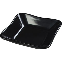 793403 Square Scalloped Dish/Inset 5-1/2" - Black