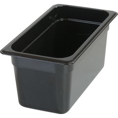 3086203 StorPlus™ High Heat Food Pan 1/3 Size, 6" Deep - Black
