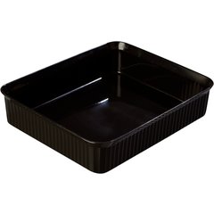 811203 Deliware® Rectangular Crock 10 lb 12-7/16" x 10-1/4" - Black