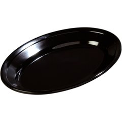 4356303 Dallas Ware® Melamine Oval Platter Tray 9.25" x 6.25" - Black