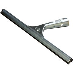 4007100 Professional Single Blade Rubber Squeegee With Zinc Plated Handle 16" - Black