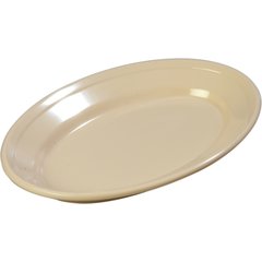 43563-825 Dallas Ware® Melamine Oval Platter Tray 9.25" x 6.25" - Cash & Carry (12/st) - Tan