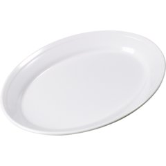 4356002 Dallas Ware® Melamine Oval Platter Tray 12" x 8.5" - White