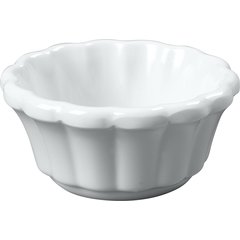 4394202 Melamine Scalloped Ramekin 1 oz - White