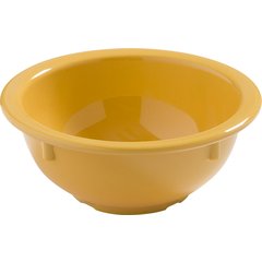Carlisle Dayton Melamine Rim Nappie Bowl 14 oz Honey Yellow 4386022 Case of 24