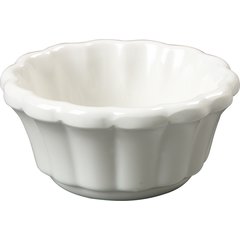 4394242 Melamine Scalloped Ramekin 1 oz - Bone