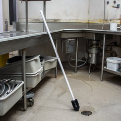 4023700 Flo-Pac® Plastic Floor Drain Handle 48" Long - White