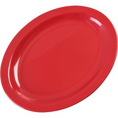 KL12705 Kingline™ Melamine Oval Platter Tray 12" x 9" - Red