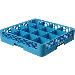 RG1614 OptiClean™ 16-Compartment Divided Glass Rack 3.25 - Carlisle Blue
