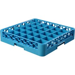 RG3614 OptiClean™ 36-Compartment Divided Glass Rack 3.25 - Carlisle Blue