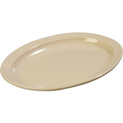 KL12625 Kingline™ Melamine Oval Platter Tray 13.5" x 9.75" - Tan
