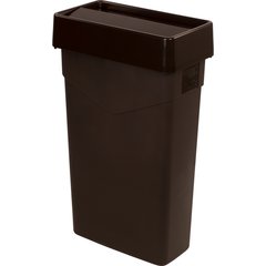 34202369 TrimLine™ Rectangle Waste Container 23 Gallon - Dark Brown