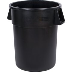 34105503 Bronco™ Round Waste Bin Trash Container 55 Gallon - Black