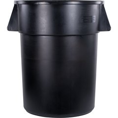 34105503 Bronco™ Round Waste Bin Trash Container 55 Gallon - Black