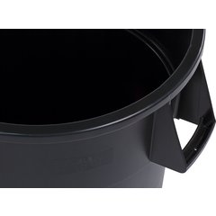 34105503 Bronco™ Round Waste Bin Trash Container 55 Gallon - Black