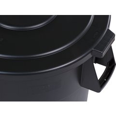34105503 Bronco™ Round Waste Bin Trash Container 55 Gallon - Black
