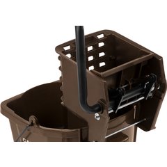 3690869 Commercial Mop Bucket with Side-Press Wringer 26 Quart - Brown