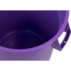 34103289 Bronco™ Round Waste Bin Trash Container 32 Gallon - Purple
